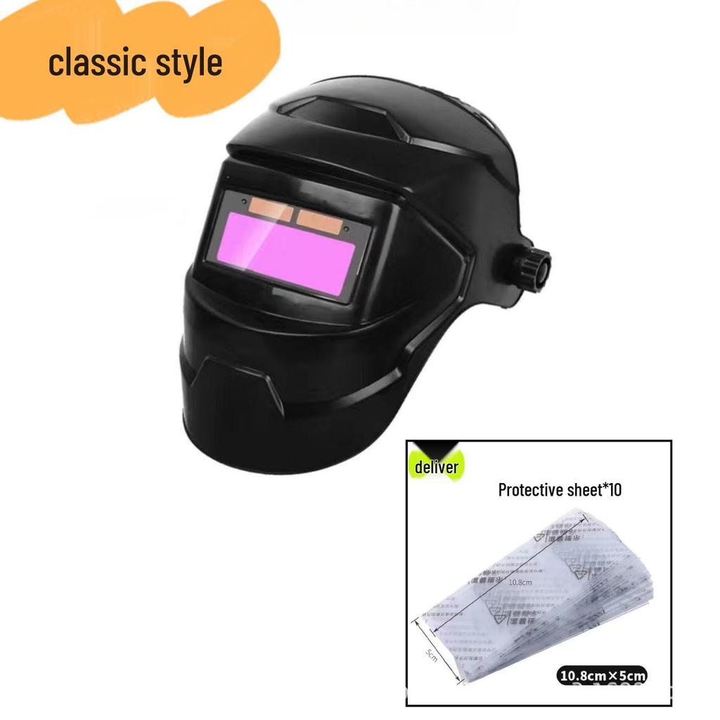 Solar-Powered Automatic Dimming Welding Mask with Head-Mounted Arc Protection