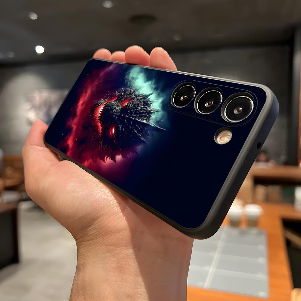 G-GodzillaSE M-Monster Phone Case For Samsung A56 A36 A26 A16 A15 A25 A35 A55 A14 A34 A24 A54 Black Soft Shell