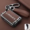 Zinc Alloy Leather Car Key Fob Case Lynk&Co 01 02 03 05 07 09 Emp Lynkco 06 Lynk Co Key Fob Housing Car Key Protective Cover