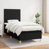 Box Spring Bed with Mattress Black 80 x 200 cm Fabric