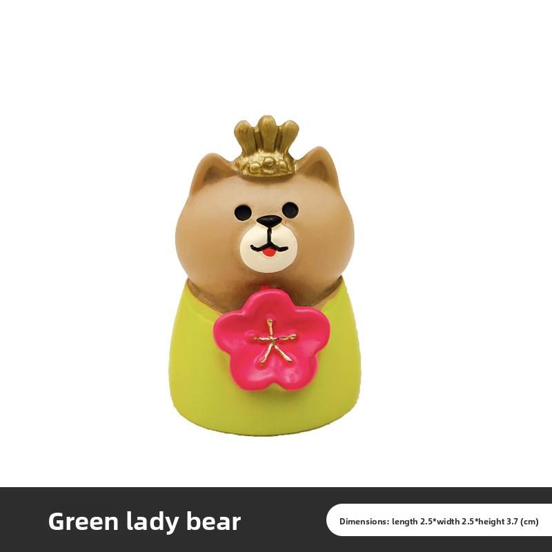 Cute handmade figurine  Snowman ice cream home desk resin small figurine craft item