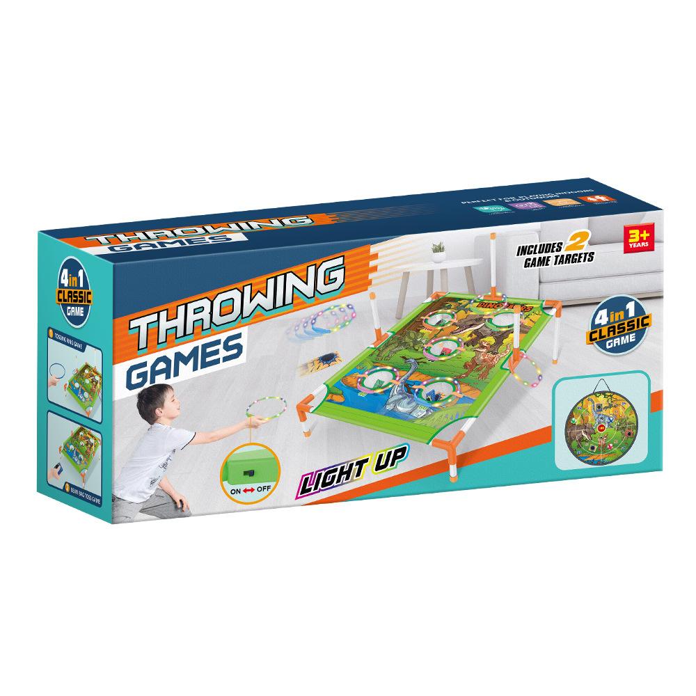 4 In 1 Luminous Target Sandbag Board Throwing Toys Kids Outdoor Throwing Game Toys Gift