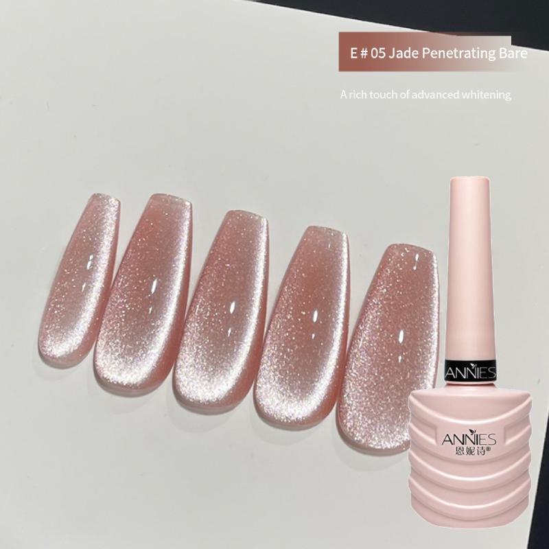 Kristall-Magnet-Katzenaugen-Gel-Nagellack, holografisch, reflektierend, glitzernd, UV-semipermanente Lacke, Maniküre, Nagelkunst