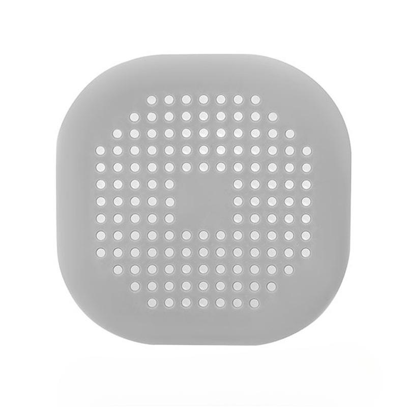 

Силиконовый фильтр для слива в полу и волшебное средство против засоров для канализации, ванная комната с присоской для слива в полу и фильтрующим экраном OPP bag серый