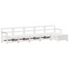 VidaXL Salon de jardin 6 pcs blanc bois de pin massif 3250861