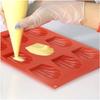 2 Pack Silicone Cake Mold, 9 Compartment Baking Pan, Red Non-Stick Pastry Molds