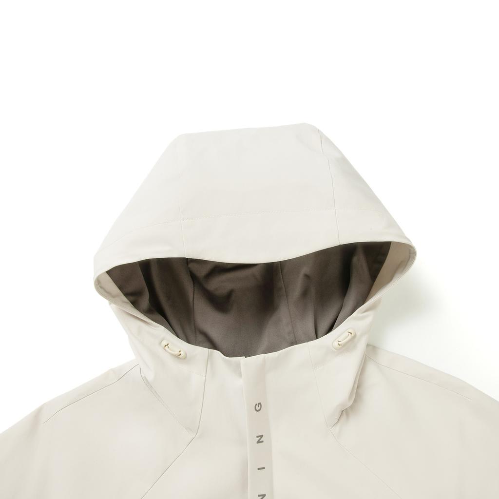 Li Ning Fitness Series Water-Resistant Loose Hooded Logo Windbreaker Women Outerwear AFDVE70-7