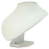Necklace Torso Accessories Jewelry Display Wide M (Auple) (White (PU Leather), (18cm))