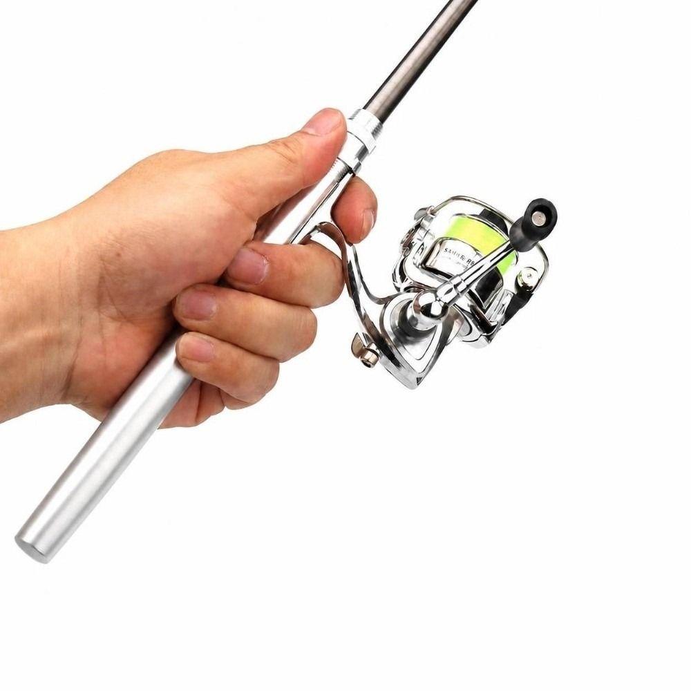 Collapsible Fishing Rod Reel Combo Mini Fishing Rod Kit Pocket Fishing Rod Kit for Freshwater