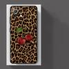 Funda Phone Cover Case for Xiaomi Poco F8 C61 C75 C50 F1 F3 M5 X3 X4 X5 X7 Pro C71 M3 M4 M7 Pro Leopard Cherry
