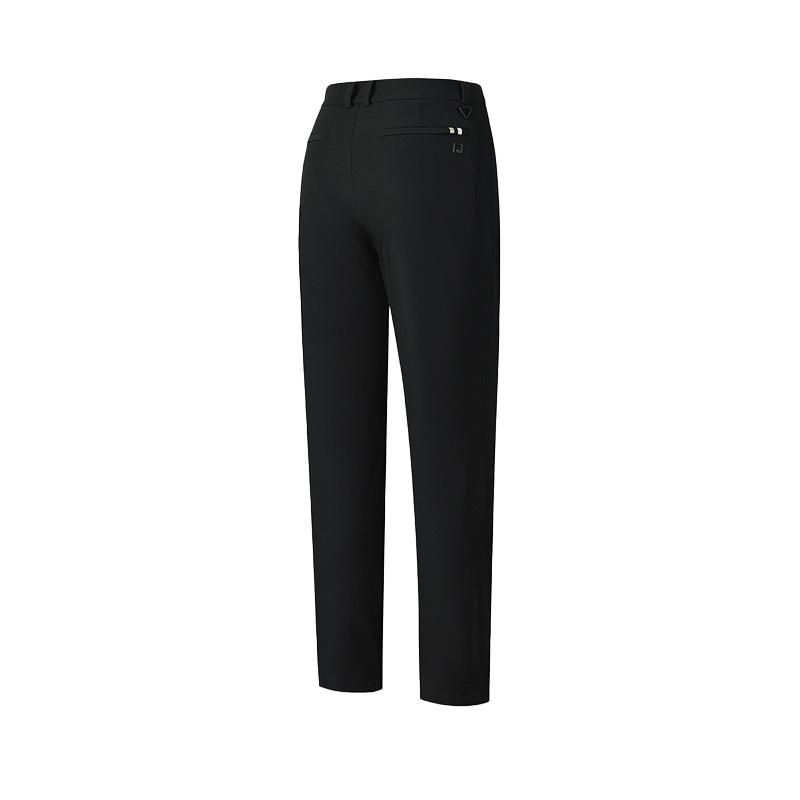 Fila Golf Series Athletics Stretchy Soft Versatile Mid-Rise Casual Pants Women Bottoms Deep-Black A11W525802F-BK