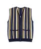 Cactusdonutmarket Vertical Stripe Knit Vest - Blue
