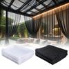 Extra breiter Outdoor-Zierschal Atmungsaktives wasserdichtes Voile-Netz Leichtes Sichtschutznetz für Garten Terrasse