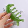 Gua Sha Massage Comb Head and Face Scalp Natural Resin Facial Massager Wide Tooth Guasha Scraping Body Massager