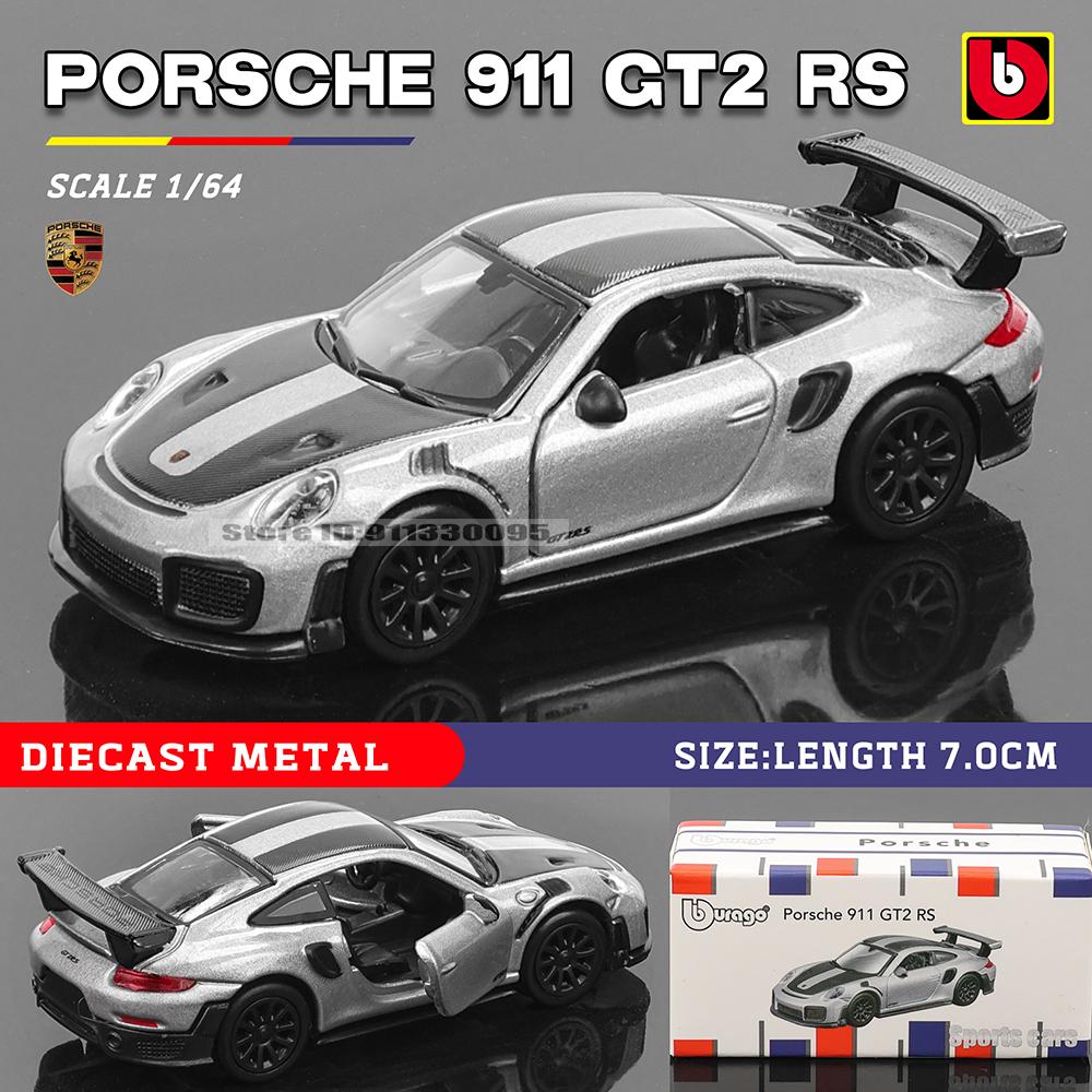 Burago 1:64 golf Porsche 911 Shelby Raventon Mustang Lamborghini Serie da Collezione Modello in Metallo Pressofuso Giocattolo Regalo per Bambini