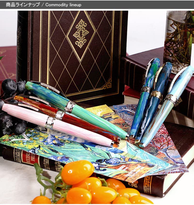 VISCONTI Fountain Pen Van Gogh Starry Night Indigo Blue CT Extra Fine Point EF Dual-use VKP12-04-FPEF