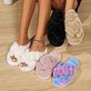 Women's Furry Autumn/Winter Slippers: Non-Slip, Thick-Soled Indoor/Outdoor Wear