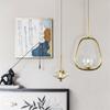 Modern Minimalist Luxurious Pendant Lamp Zen Crystal Lotus Light Creative Single Head Balcony Bedroom Bedside Led  Home Decor