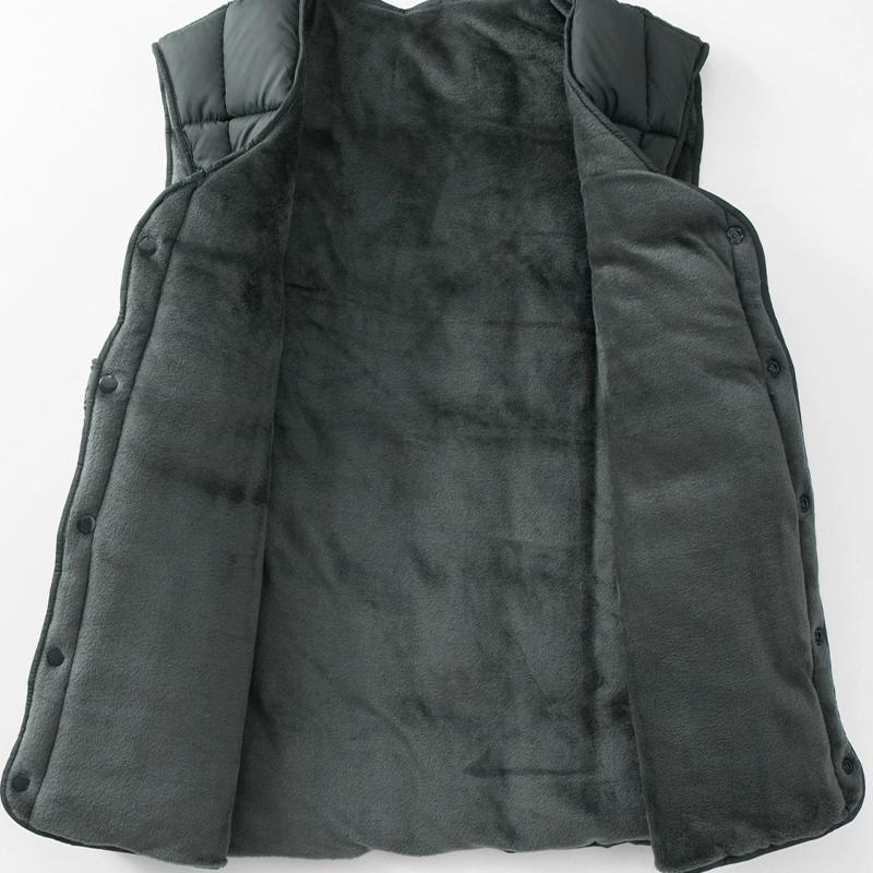 Men Autumn Winter Vest Men Fleece Lightweight Padded Thickening Vests Sleeveless Jackets Warm Coat Waistcoat Plus Size 5Xl