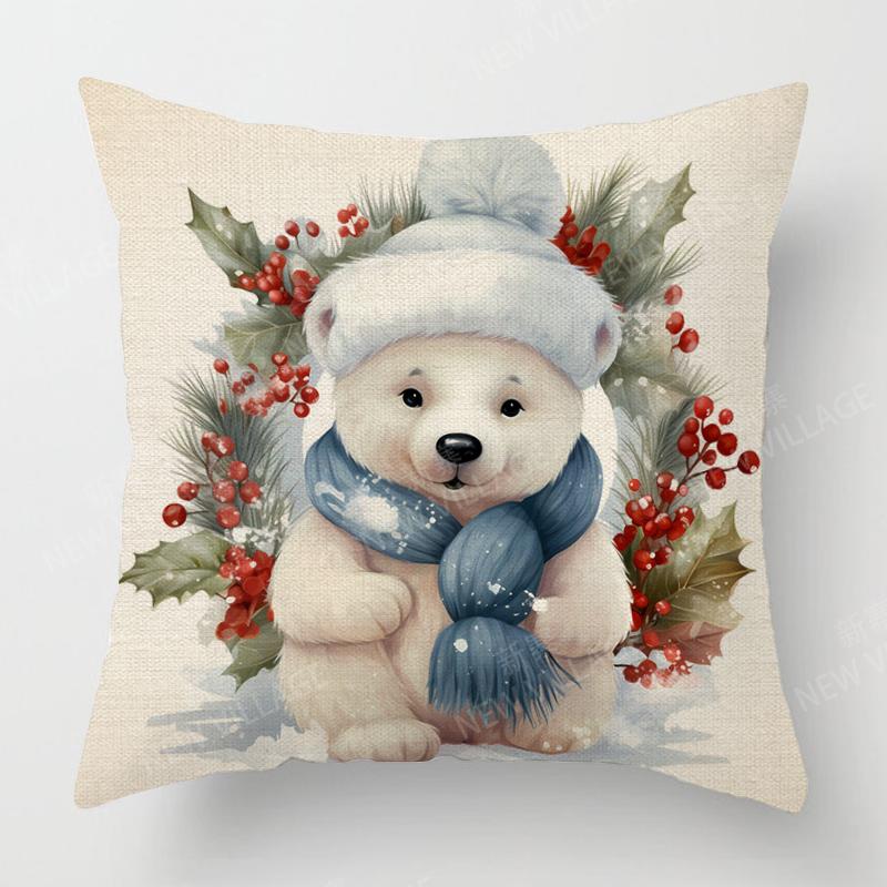 Decorative Cushion Home Living Room Decor Throw Pillow Cover xcm xcm xcm xcm plant winter Merry Christmas
