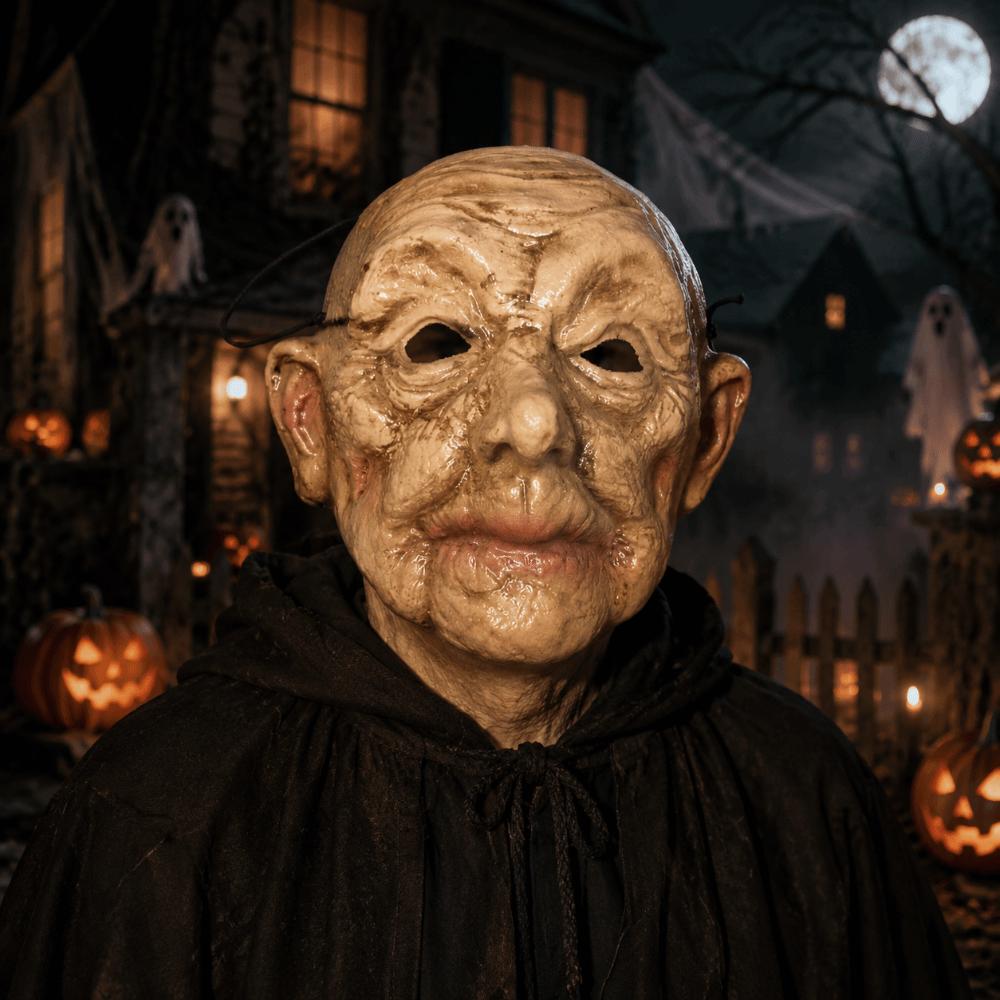 Spooky Old Man Mask Creativity Terrifying Cosplay Mask Halloween Scary Mask Haunted House