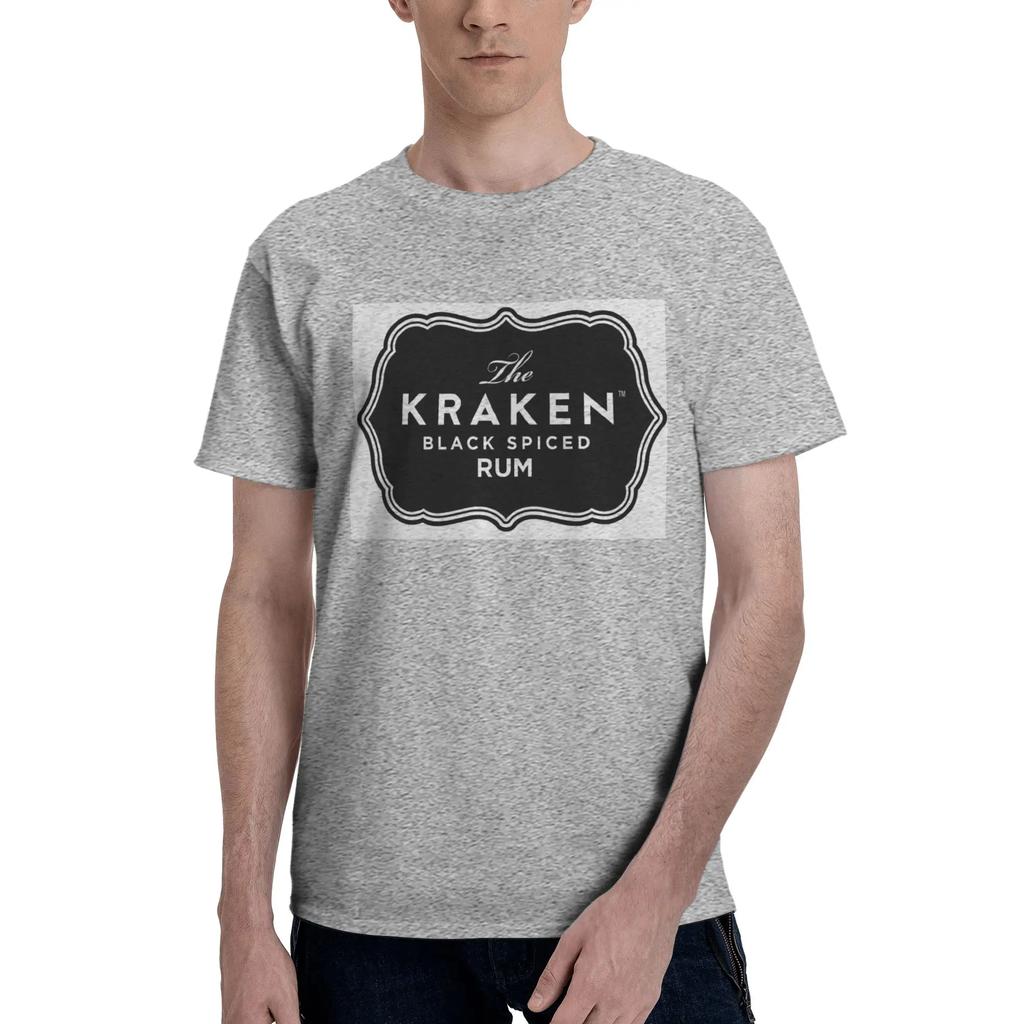 Kraken Rum Men TShirt Plus Size T Shirts Mens Crew Neck Cotton Tees Short Summer Male