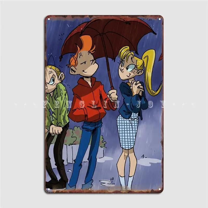Spirou Poster Metal Plaque Classic Wall Cave Painting Décor Cinema Tin Sign Posters 20x30cm