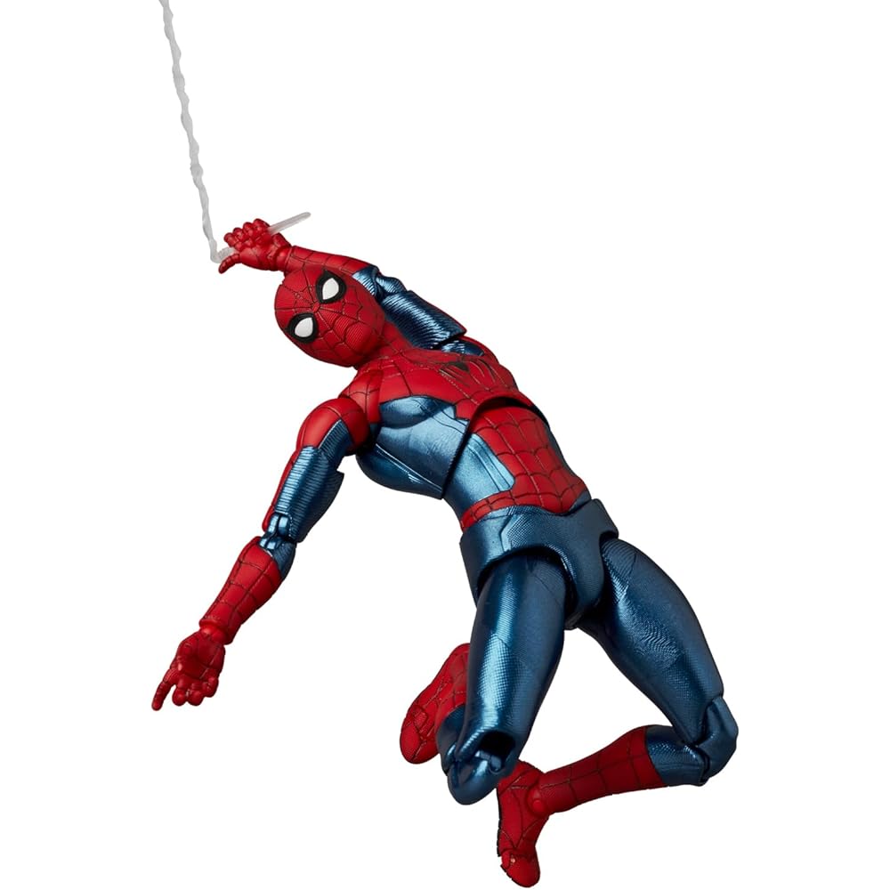 Medicom Toy MAFEX Spider-Man No.262 Action Figure Red & Blue Suit 150mm Non-Scale Painted Collectible