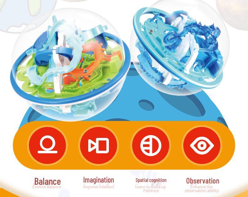 3D Maze Challenge: Children's Balance Ball Toy