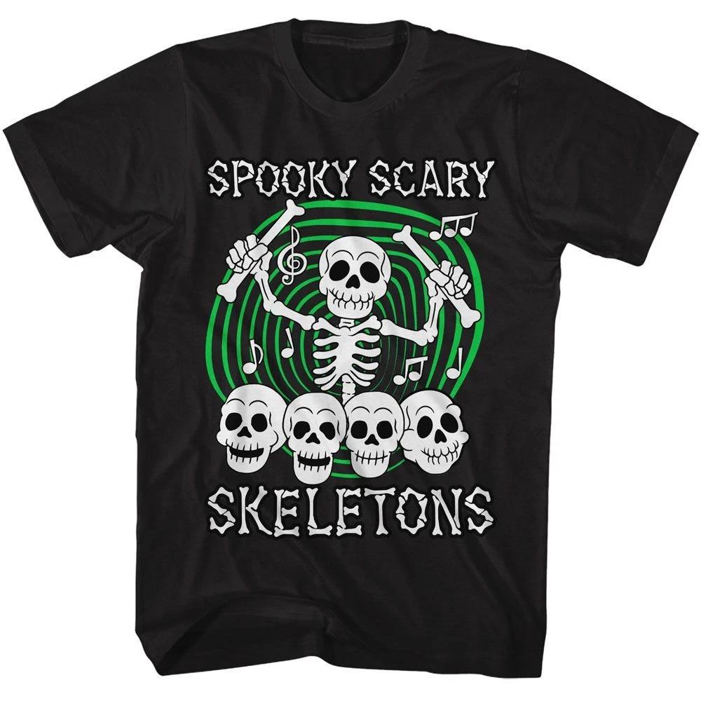 Spooky Scary Skeletons Skull Drummer Music  Children s T-shirt 160