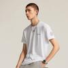 Li Ning Basketball Series Letter Ronde Hals Ademend Veelzijdig T-shirt met Korte Mouwen Heren Tops Standaard-Wit ATSV059-4