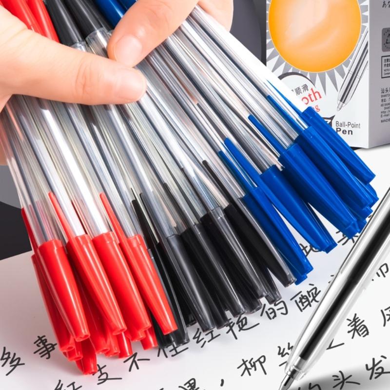 Smooth Writing Business Oil Pen for Office School Student Writing Gift 0.7mm Medium Point Plastic Ball Pen Ballpoint Pen