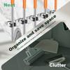 Mop and Broom Organizer Stainless Steel Broom Mop Holder Wall Mounted Strong Broom Mop Holder for Bathroom Kitchen Accessories