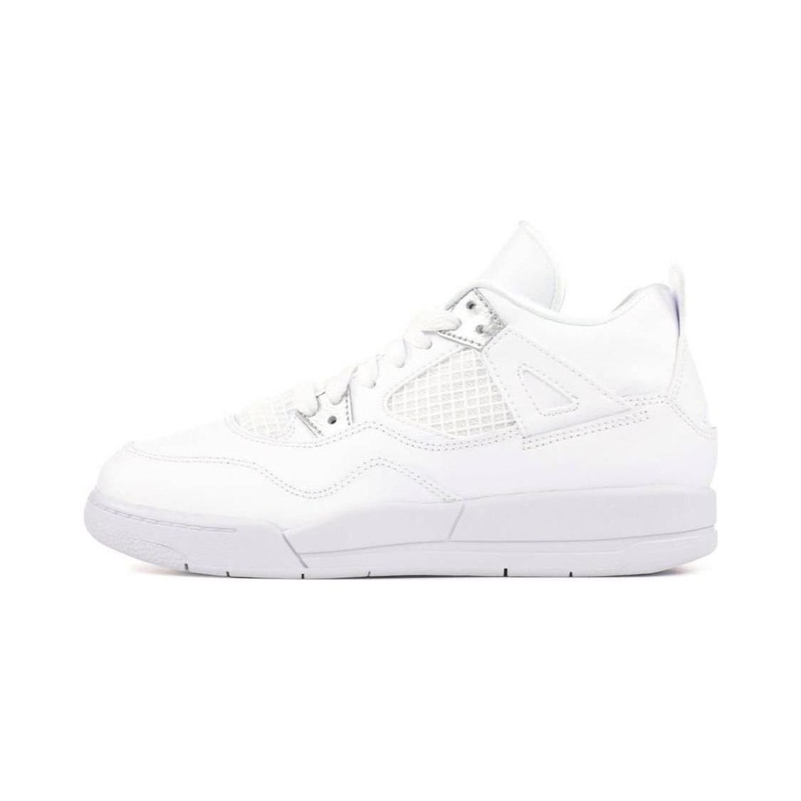 

Детские кроссовки Air Jordan 4 Retro PS Pure Money 2017 White Metallic-Silver Pure-Platinum 308499-100