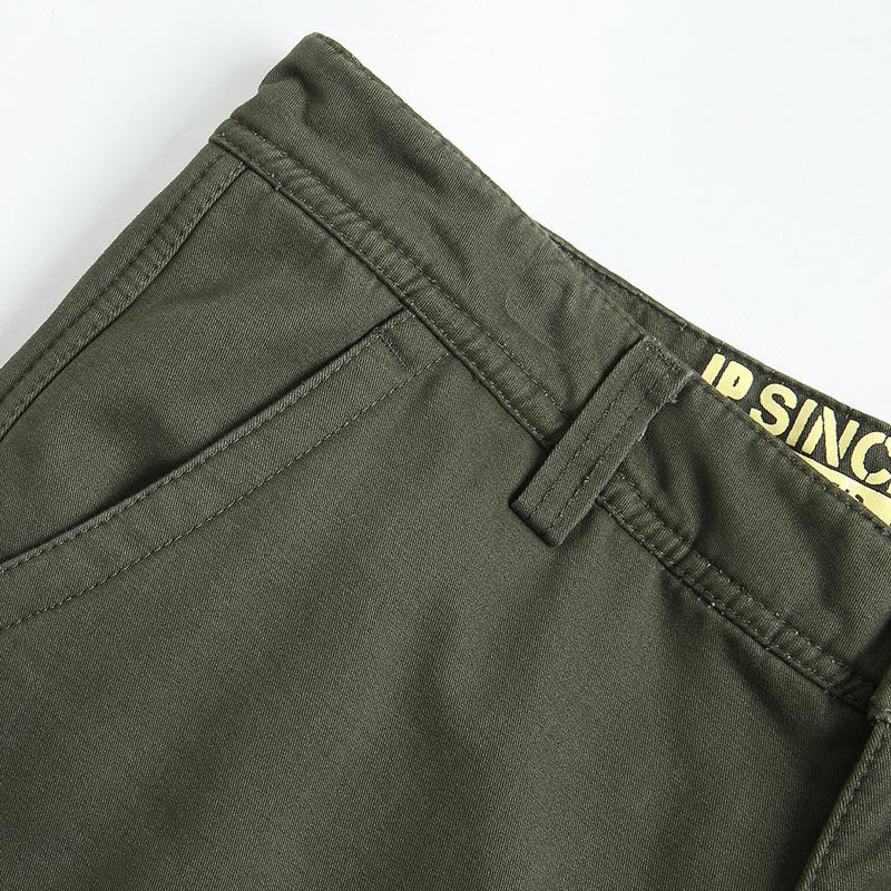 Plus-Size Men Work Pants Spring Autumn Outdoor Straight-Leg Trousers Durable Cotton Cargo Pants With Multi Pockets