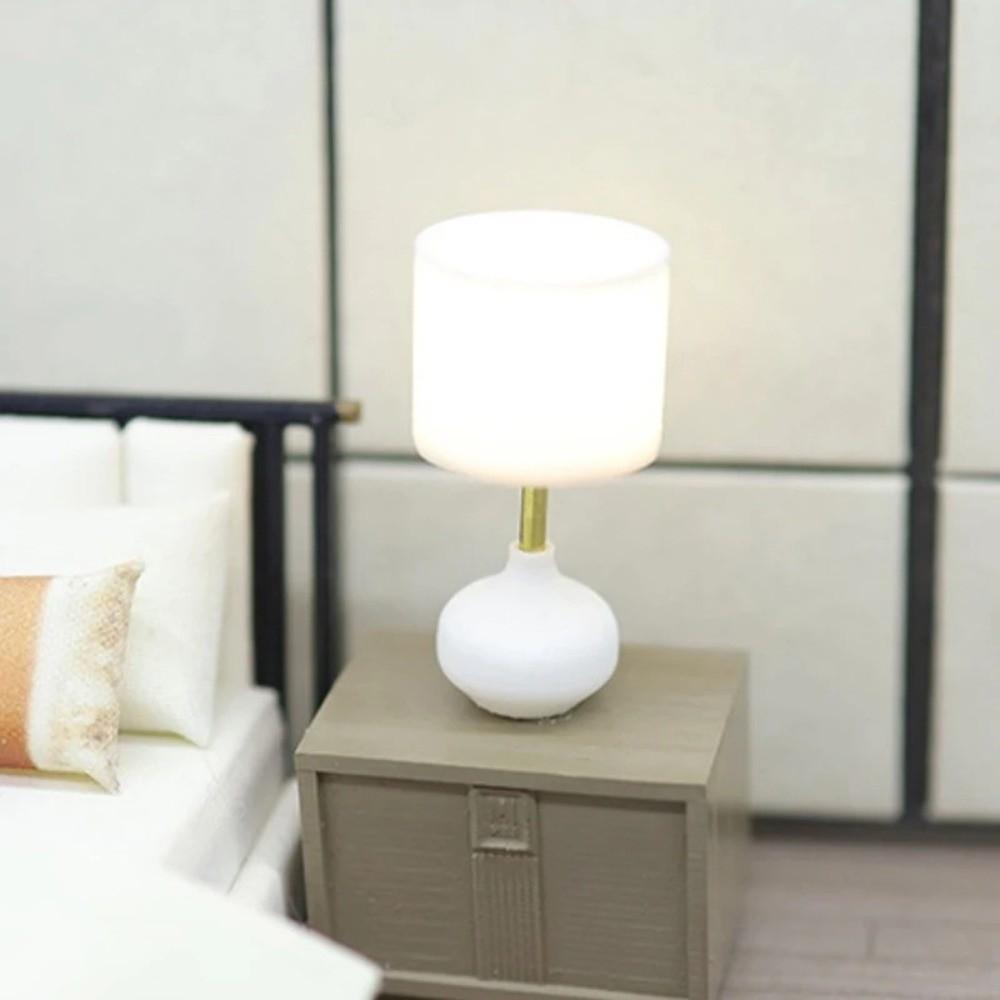 1PCS DIY Desk Table Lamp Miniature Model Doll House Accessories Mini Furniture Children Toy