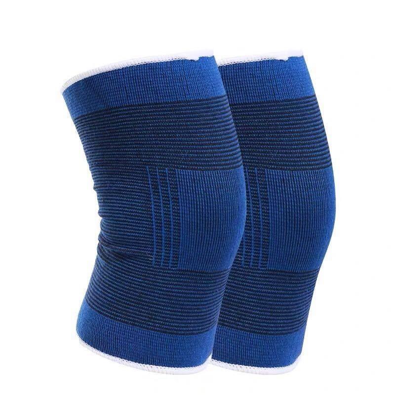 Blue Knitted Knee Brace Pad Outdoor Activities Knee Protector Hiking Sports