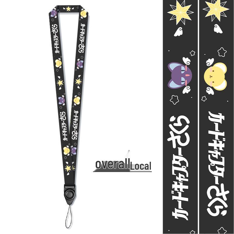Lanyard Nero Multifunzionale Personalizzato Creativo con Porta Badge Separato per Badge Identificativi dei Dipendenti.