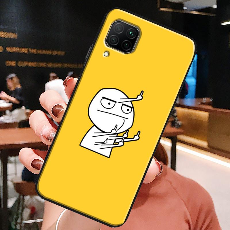 Funny Man Middle Finger For Huawei Honor X8a X7a X9a X8 50 70 90 Lite Magic5 Pro P20 P30 P40 P50 P60 Nova 9 5T Case