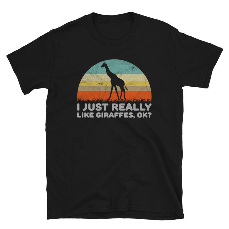 Funny I Just Really Like Giraffes OK T Shirt 32