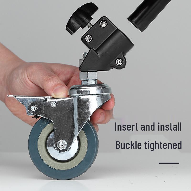 Ambitful Zhi Jie Photography Light Stand with Brakes - 22mm Tripod Legs and Universal Caster Wheels
