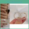 Sophisticated Mini Pearl Ring For Women Featuring Unique Design And Sleek Chain For A Fashion-forward Look