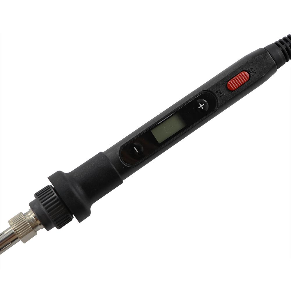 Brand New 80W Digital Soldering Iron Temperature Adjustable 220V 110V Welding Tool With Switch Button