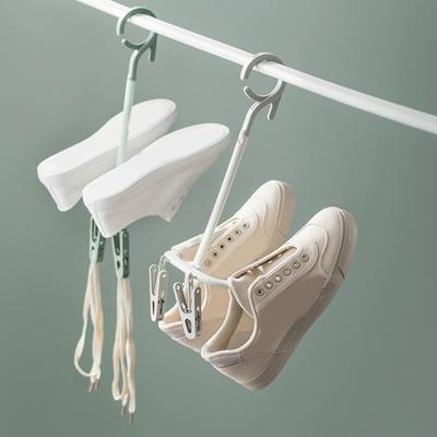 Ganci Doppi Rotanti Antivento Antiscivolo Stendino Appendiabiti per Scarpe Domestico