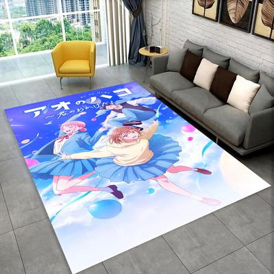 3D Cartoon Blue Box Ao No Hako Love Anime Hina Carpet Rug for Home Living Room Bedroom Sofa Doormat Decor,kid Non-slip Floor Mat