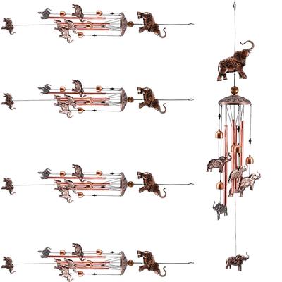 5 BUC/1 BUC Clopoței de Vânt Elefant de Grădină de 35 inch Decor Exterior Clopoțel de Vânt Agățat pentru Casă Cadouri Balcon Festival Decorațiune Grădină