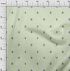 oneOone Cotton Flex Light Green Fabric Floral Fabric For Sewing Printed Craft Fabric By The Yard 40 Inch