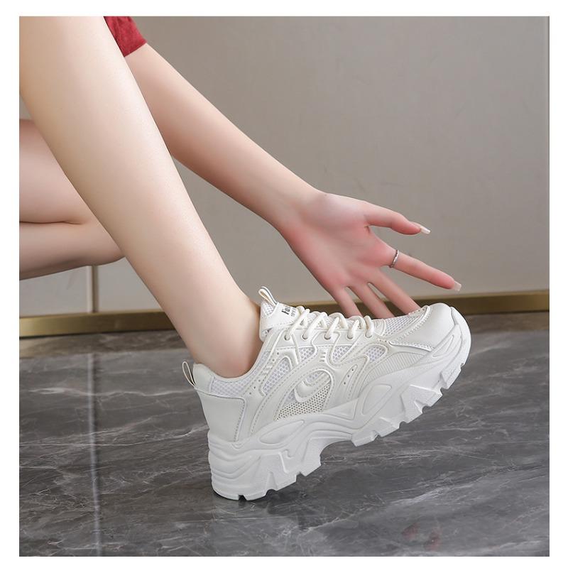 Black Internet Celebrity Thick Soled Fashionable Student Sports Shoes Casual Women's Shoes Spring