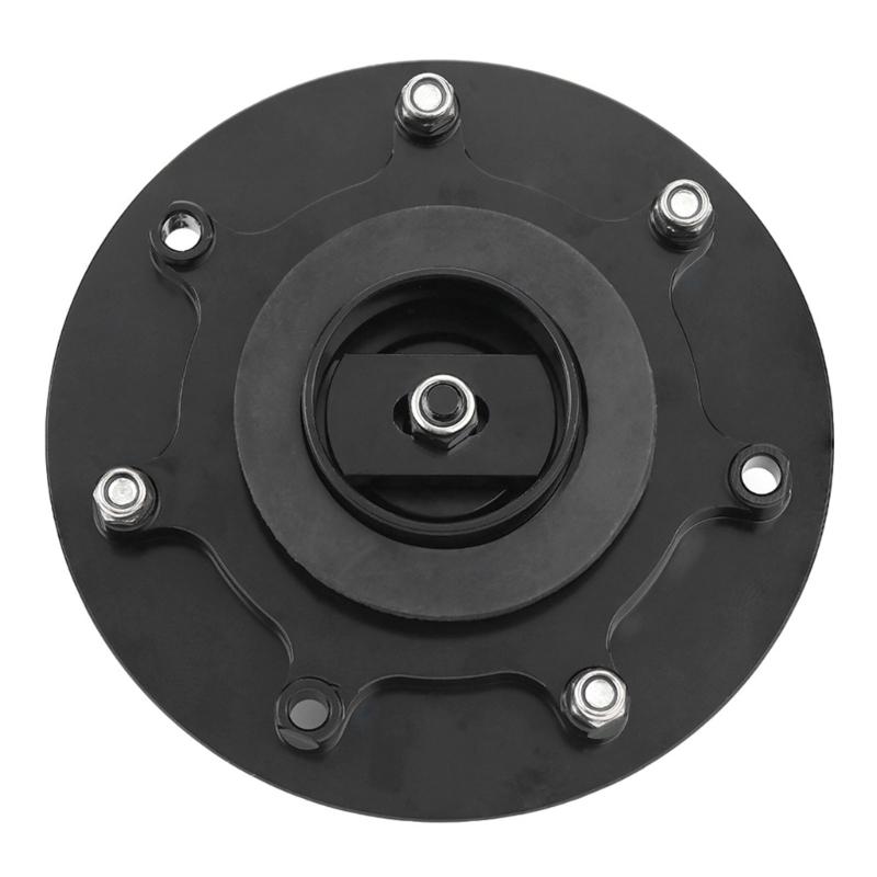 7 Hole Fuel Gas Oil Tanks Cover for ZX6R Motorcycle Bikes Superior Durability Aluminum Waterproof Secure Locking Systems