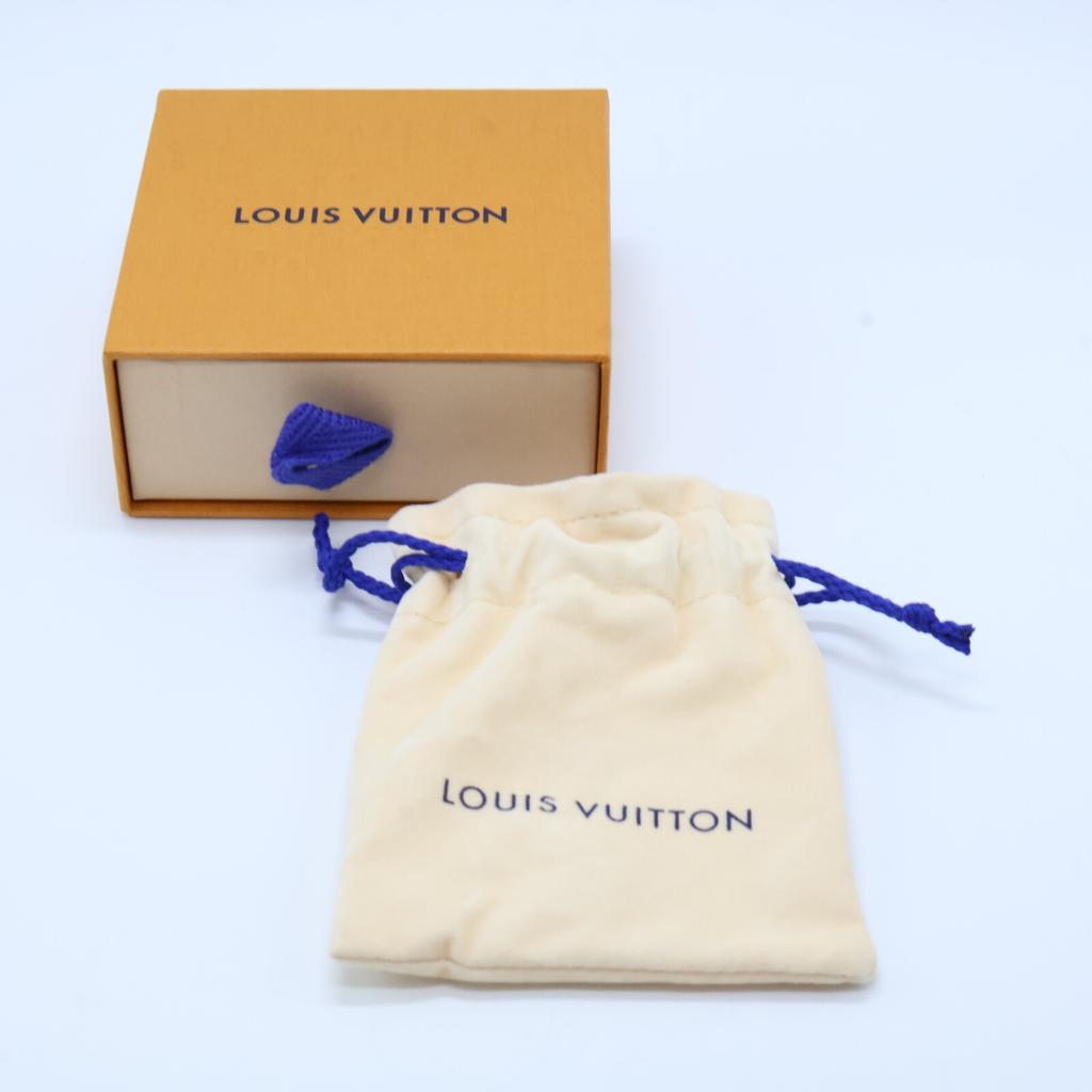 LOUIS VUITTON Q05942 Ag925 Padlock Charm Silver Lockit Learn Bracelet Silver / BlackUsed